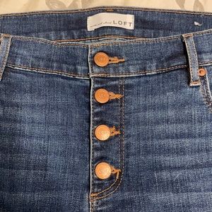 Dark wash high waisted loft jeans